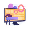 Software development vector concept metaphor. Royalty Free Stock Photo