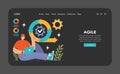Software development web banner or Royalty Free Stock Photo