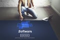 Software Digital Electronics Internet Programs Concept Royalty Free Stock Photo