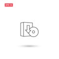 Software download icon vector design isolated