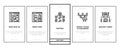 software engineer computer code onboarding icons set vector Royalty Free Stock Photo
