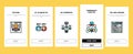 software engineer computer code onboarding icons set vector Royalty Free Stock Photo