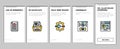 software engineer computer code onboarding icons set vector Royalty Free Stock Photo