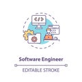 Software engineer concept icon Royalty Free Stock Photo