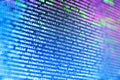 Closeup of Java Script, CSS and HTML Royalty Free Stock Photo
