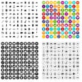 100 software engineering icons set vector variant Royalty Free Stock Photo