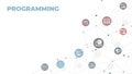 software engineering or programming vector illustration. software design and development process.
