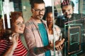 Software engineers working on project and programming in company. Startup business teamwork concept Royalty Free Stock Photo