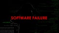 Software failure, unsuccessful attempt to hack server, disappointed criminal