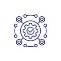 software, framework or automation line icon vector