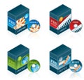 Software Icons Set 57 d Royalty Free Stock Photo