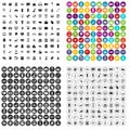 100 software icons set vector variant Royalty Free Stock Photo