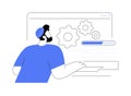 Software installation isolated cartoon vector illustrations.