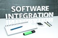 Software Integration text concept Royalty Free Stock Photo