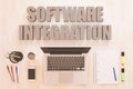 Software Integration text concept Royalty Free Stock Photo