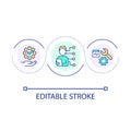 Software intermediary loop concept icon Royalty Free Stock Photo