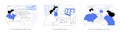 IT software isolated cartoon vector illustrations se Royalty Free Stock Photo