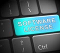 Software License Certified Application Code 3d Illustration Royalty Free Stock Photo