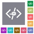 Software patch square flat icons Royalty Free Stock Photo