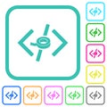 Software patch vivid colored flat icons