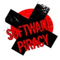 Software Piracy rubber stamp Royalty Free Stock Photo