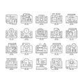 Software Program Development Icons Set Vector . Royalty Free Stock Photo