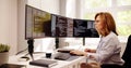 Software Programmer Or Coder Woman Royalty Free Stock Photo