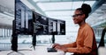 Software Programmer Or Coder Woman Using Computer Royalty Free Stock Photo