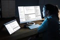 Software Programmer Coder Working On Computer Royalty Free Stock Photo