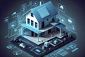 Software for programming smart home systems Royalty Free Stock Photo