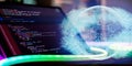 Software Programming Work Time. Code text written and created entirely by myself. Royalty Free Stock Photo