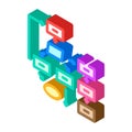 software prototyping isometric icon vector illustration