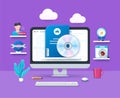 Software quality assurance illustration in 3D style