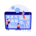 Software renovation vector concept metaphor. Royalty Free Stock Photo