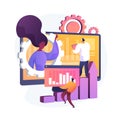 Software renovation vector concept metaphor. Royalty Free Stock Photo