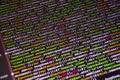 Software source code. Freeware open source project. Developing programming and coding technologies. Software source code. CSS, Jav Royalty Free Stock Photo