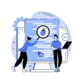 Software testing abstract concept vector illustration. Royalty Free Stock Photo