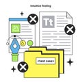 Software testing and debugging. IT specialist searching for bugs using Royalty Free Stock Photo