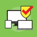 Software testing flat icon. Vector illustration. Flat design. For your next project Royalty Free Stock Photo