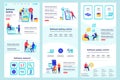 Software testing flat landing page. Royalty Free Stock Photo