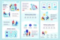 Software testing flat landing page. Programs debugging and optimization corporate website design. Web banner template with header Royalty Free Stock Photo