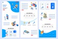 Software testing isometric landing page. Programs debugging and optimization corporate website design template. Web banner Royalty Free Stock Photo