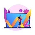 Software testing vector concept metaphor Royalty Free Stock Photo