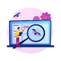 Software testing vector concept metaphor Royalty Free Stock Photo