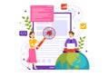 Software Testing Vector Illustration with Application Engineering, Debugging Development Process, Programming and Coding Royalty Free Stock Photo