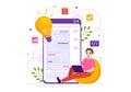 Software Testing Vector Illustration with Application Engineering, Debugging Development Process, Programming and Coding Royalty Free Stock Photo