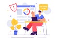 Software Testing Vector Illustration featuring Application Engineering, Debugging Processes, Development Workflow, Programming,