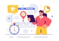 Software Testing Vector Illustration featuring Application Engineering, Debugging Processes, Development Workflow, Programming,
