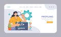 Software testing web banner or landing page. Code testing