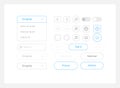 Software UI elements kit Royalty Free Stock Photo